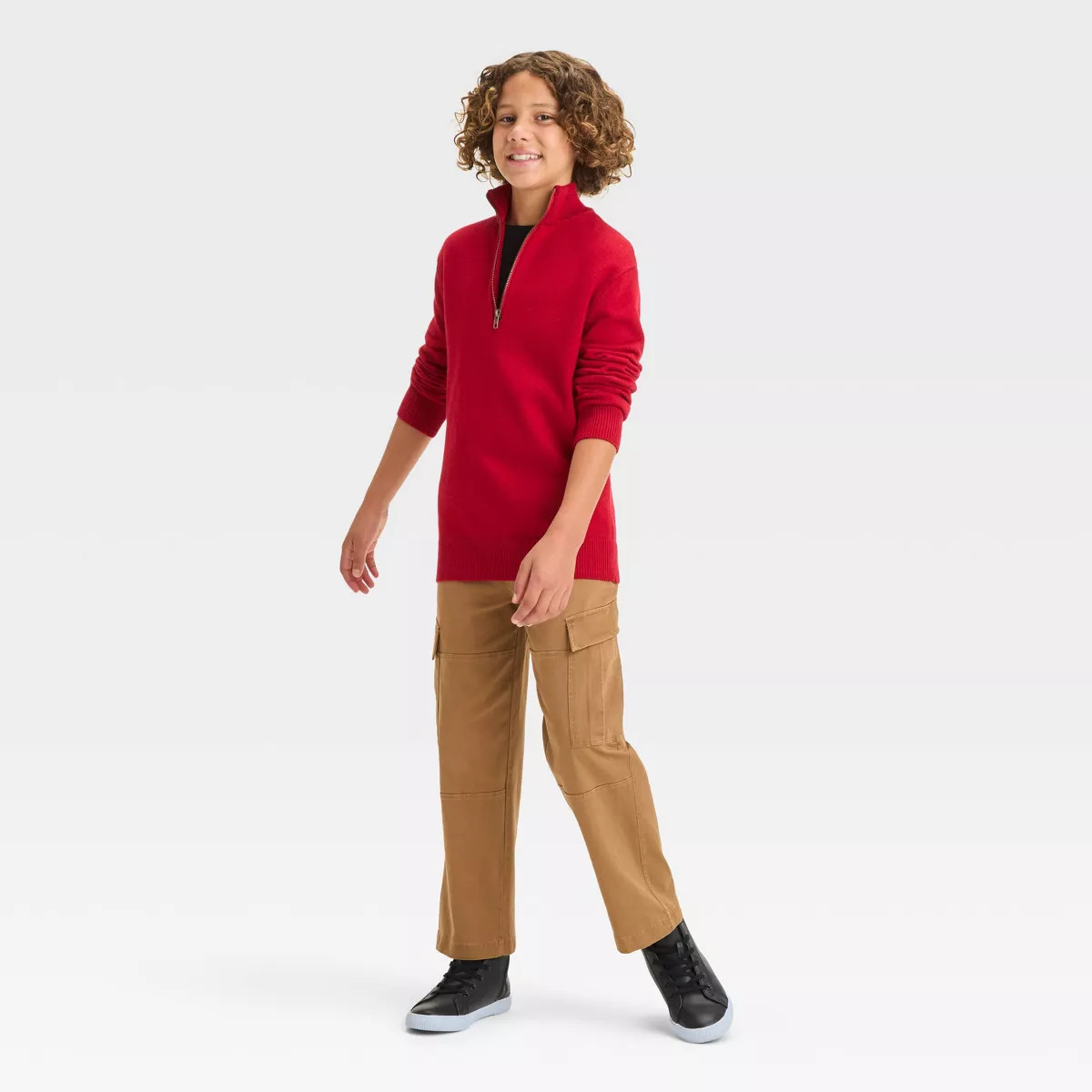 Boys' Quarter Zip Pullover Sweater - art class™ | Target