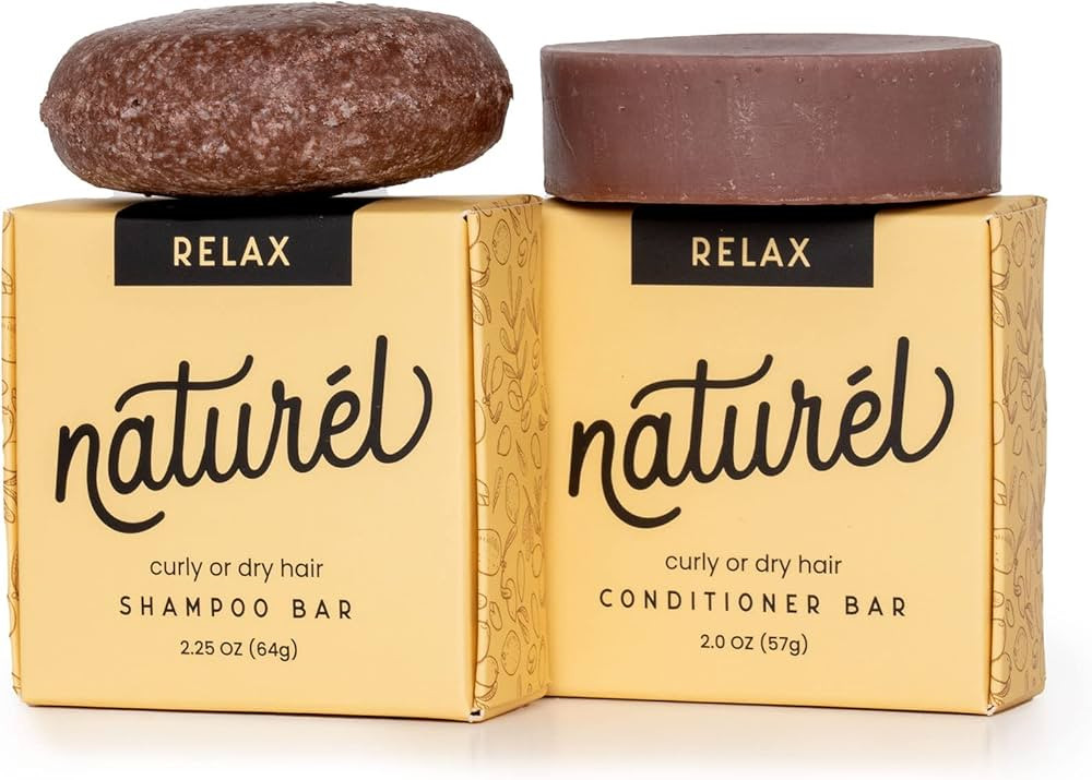 Naturel Relax Moisturizing Shampoo Bar and Conditioner Bar Set, Shampoo Bar and Conditioner Bar f... | Amazon (US)