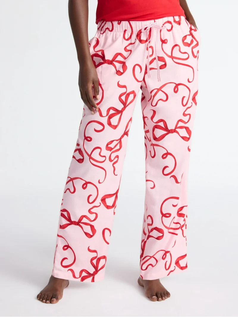 Joyspun Women's Flannel Sleep Pants, 30'' Inseam, Sizes XS-3X | Walmart (US)