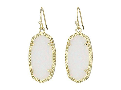 Kendra Scott Dani Earrings Gold/White Kyocera Opal One Size | Amazon (US)