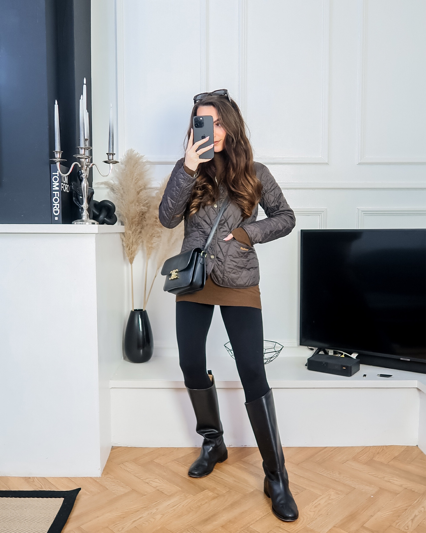 Fun fact - Ive had this Barbour jacket since I was 16 so it’s over 10 years old. I don’t think they do this colour anymore but the black and olive green are pretty good too 🫶🤎

January outfit inspo, winter casual outfit ideas, simple outfits, riding boots outfits, Barbour jacket, quilted jacket, annandale jacket, outfit, outdoor style, walking outfits, dog walk outfit inspo, dog walking outfits, countryside outfit idea 

#LTKeurope #LTKsalealert #LTKstyletip