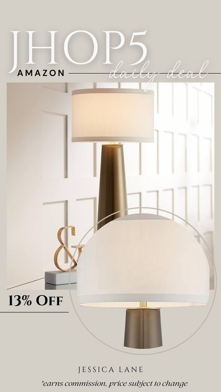 Amazon daily deal, save 13% off this gorgeous modern tall table lamp. Table lamp, lighting, Amazon lighting, bedroom lighting, entryway table lamp, Amazon deal, Amazon home

#LTKhome #LTKsalealert #LTKstyletip