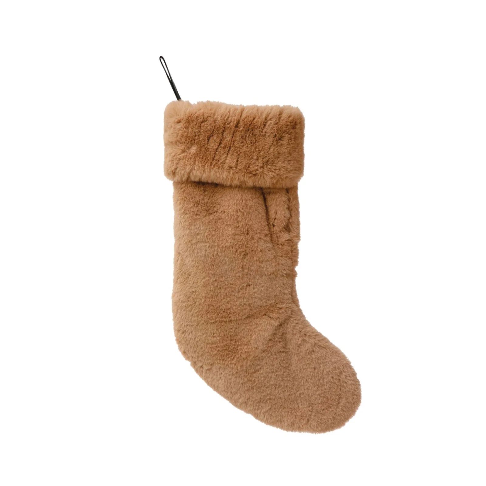 Camel Faux Fur Stocking | Brooke and Lou