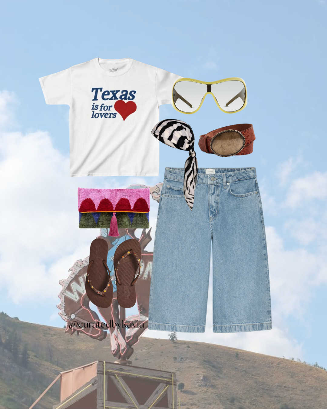 Texas Country Head Scarf Accessories Outfit

#LTKootd