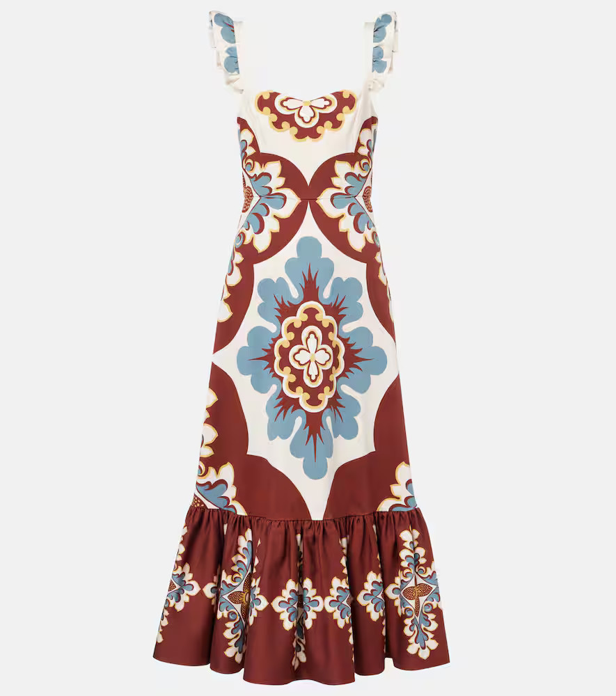 La DoubleJ Gingerbread cotton-blend midi dress | Mytheresa (US/CA)