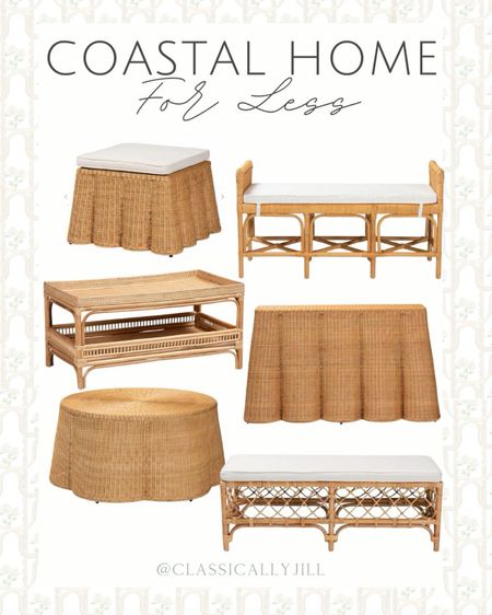 Rattan furniture for less! New arrivals and some are going quickly. Great coastal grandmillennial pieces 

#LTKhome