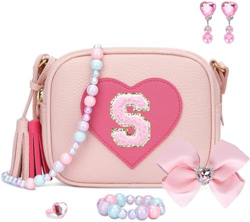 KKXIU Gifts For 3 4 5 6 7 8 Year Old Girls Dress Up Jewelry Kids Toys Toddler Purse Heart Little ... | Amazon (US)