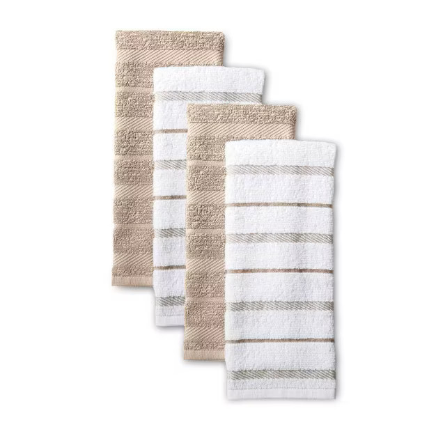 KitchenAid 4pk Cotton Albany Kitchen Towels | Target