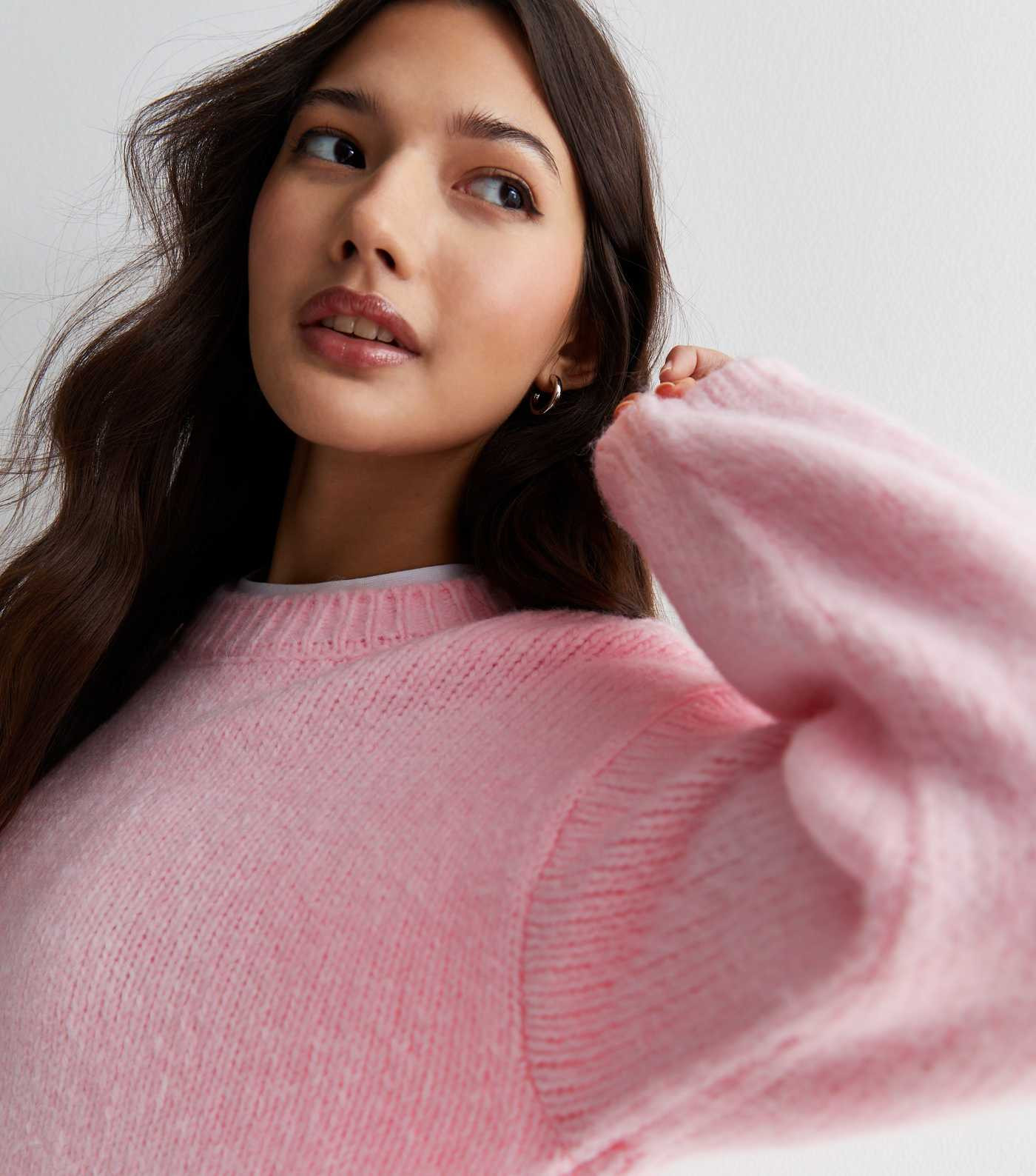 Pink Knit Crew Neck Jumper
						
						Add to Saved Items
						Remove from Saved Items | New Look (UK)