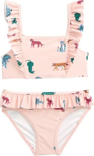 Kids' Ruffle Strap Two-Piece Swimsuit | Nordstrom