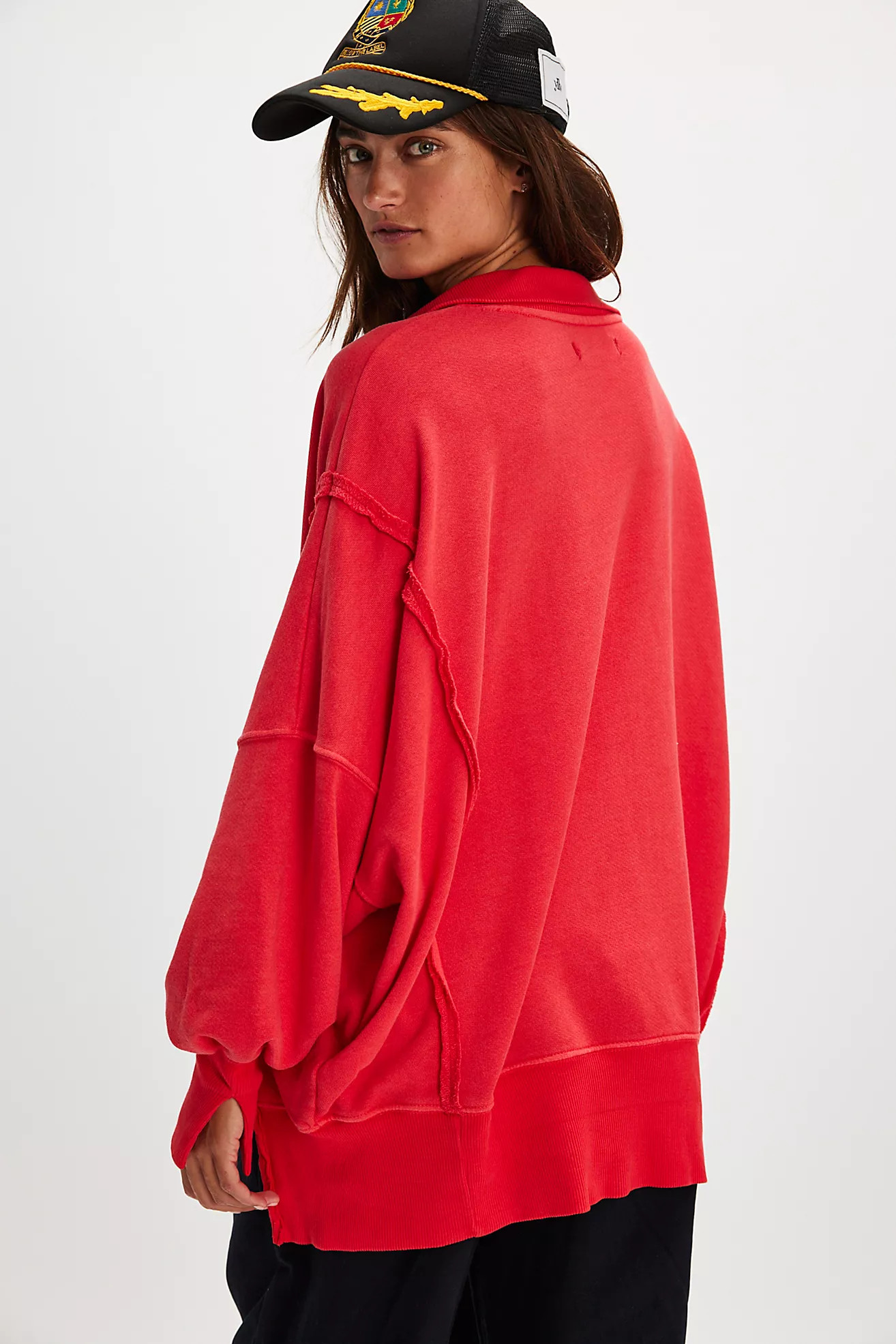 We The Free Camden Henley Sweatshirt | Free People (Global - UK&FR Excluded)