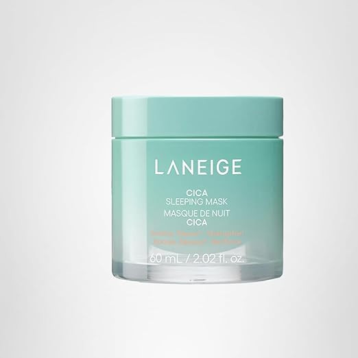 LANEIGE Cica Sleeping Mask: Korean Sensitive Skin Overnight Hydrating Balm Cream Face Mask with C... | Amazon (US)