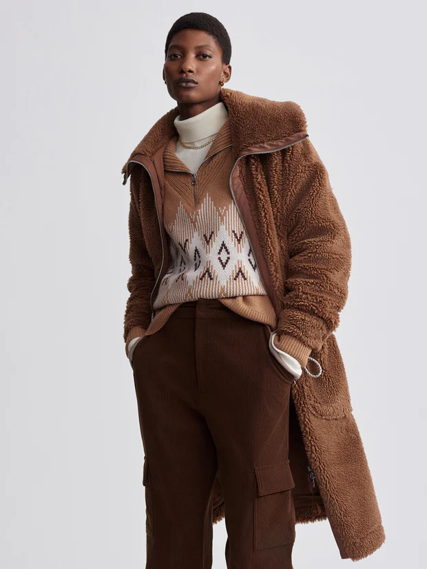 Logan Sherpa Coat | Varley US | Varley USA