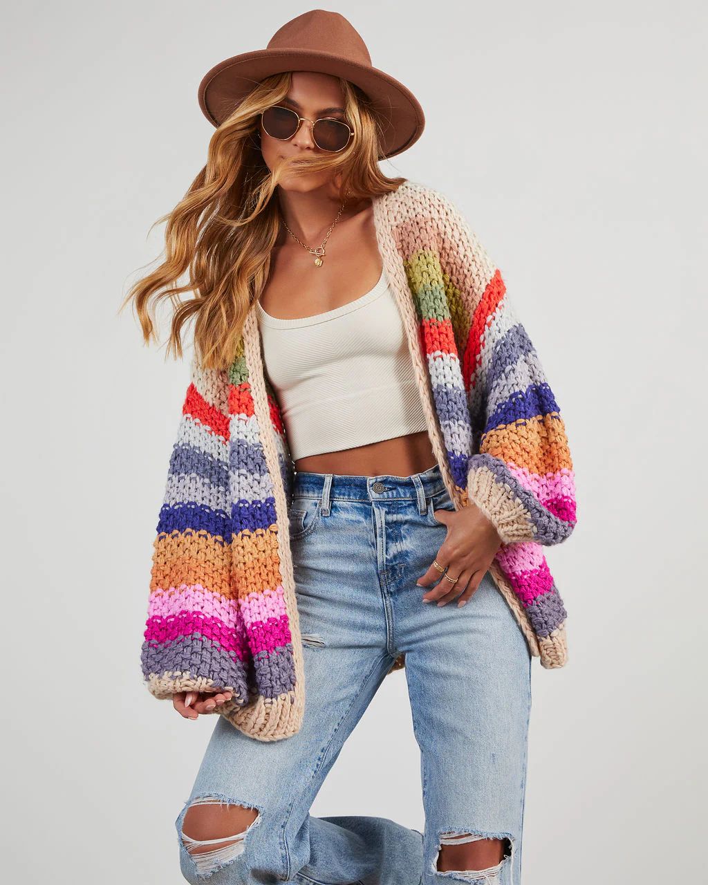 Oh Happy Day Pocketed Knit Cardigan | VICI Collection
