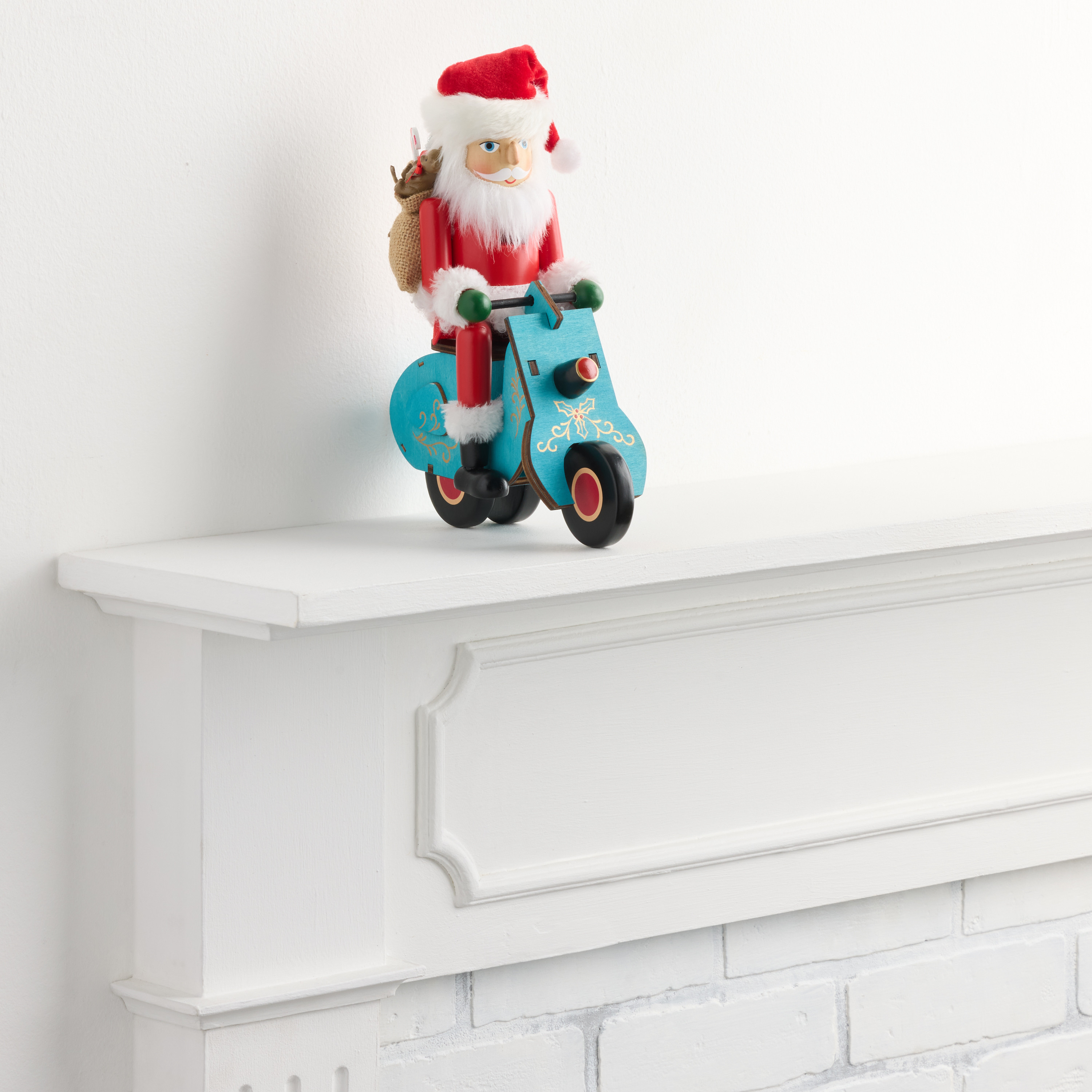 Santa Claus Nutcracker with Scooter Decor | World Market