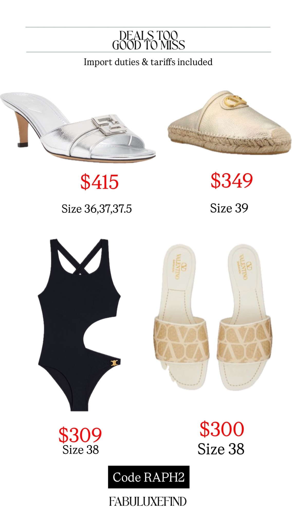 Code RAPH2
Fendi, Valentino, Celine 

#LTKGiftGuide #LTKActive #LTKSeasonal