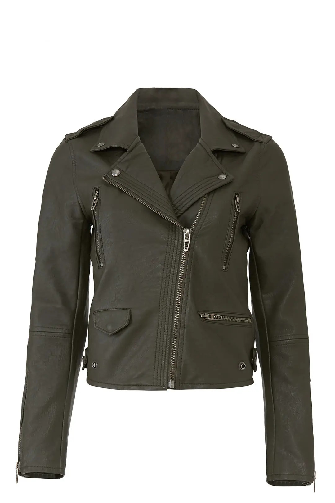 BlankNYC Green Faux Leather Jacket | Rent The Runway