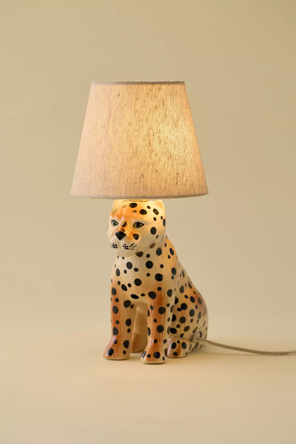 Leopard Ceramic Table Lamp | Urban Outfitters (US and RoW)