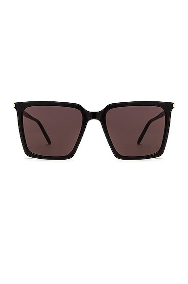 Saint Laurent SL 474 Sunglasses in Black | FWRD 