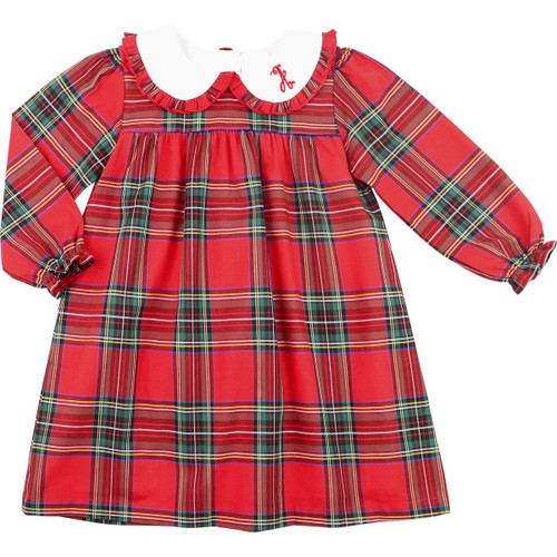 Red And Green Holiday Plaid Dress | Cecil and Lou