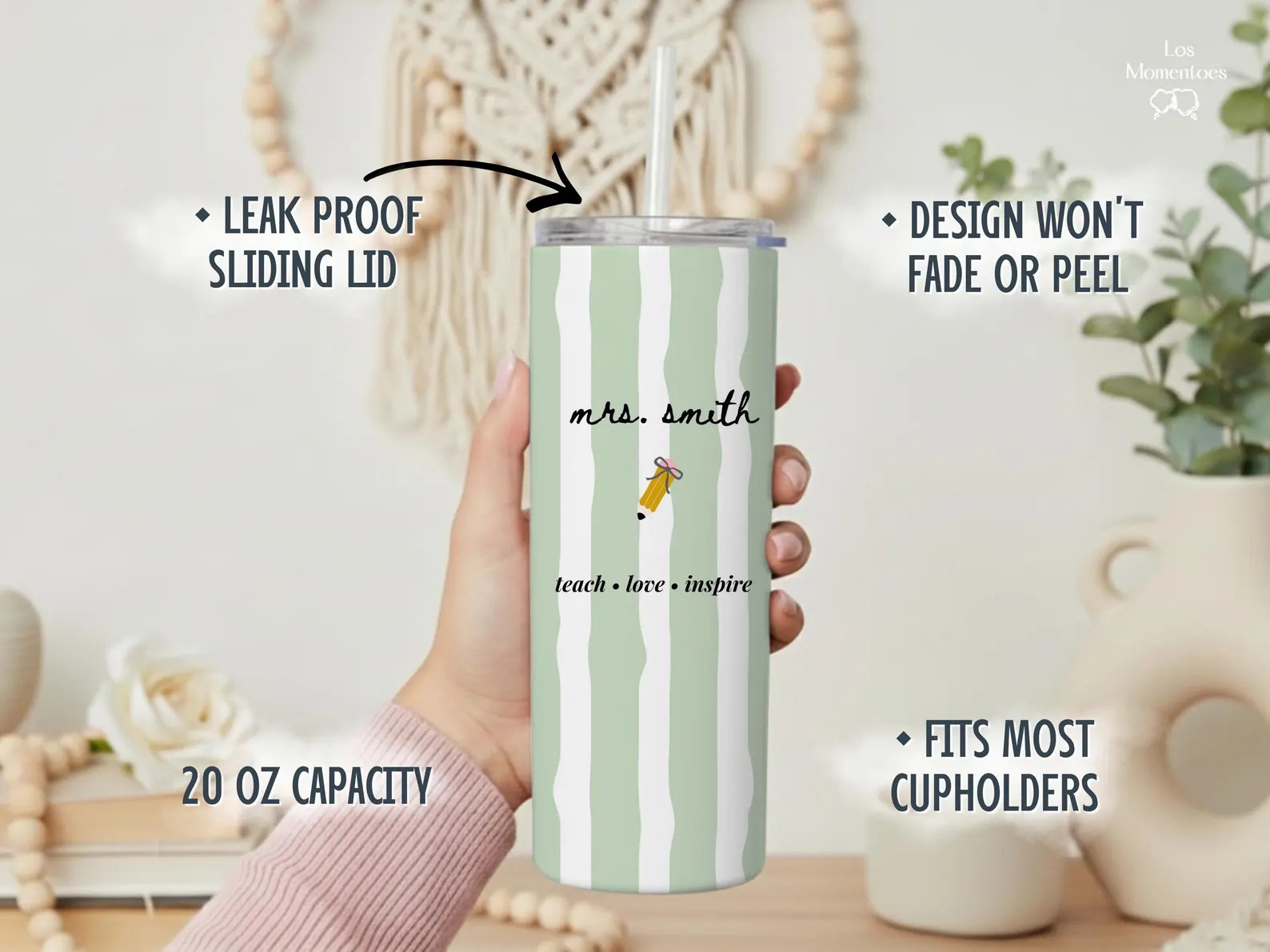 Personalized Teacher Tumbler, Custom Teacher Name Travel Mug, Teacher Appreciation Gift, Thank Yo... | Etsy (Global)
