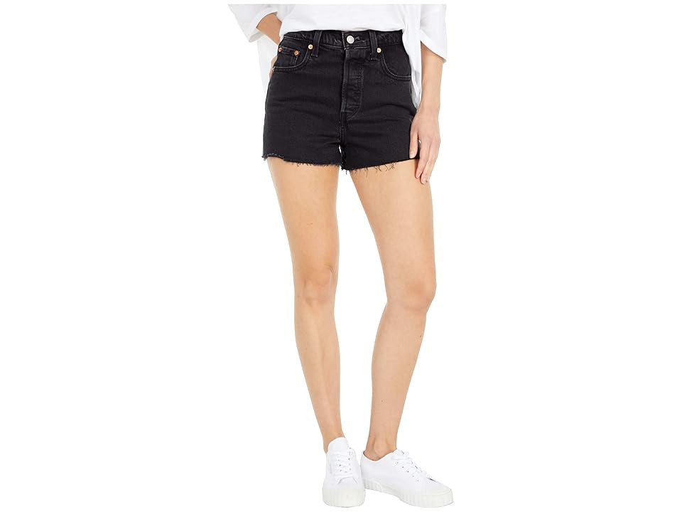Levi's(r) Premium Ribcage Shorts (Black Lake) Women's Shorts | Zappos