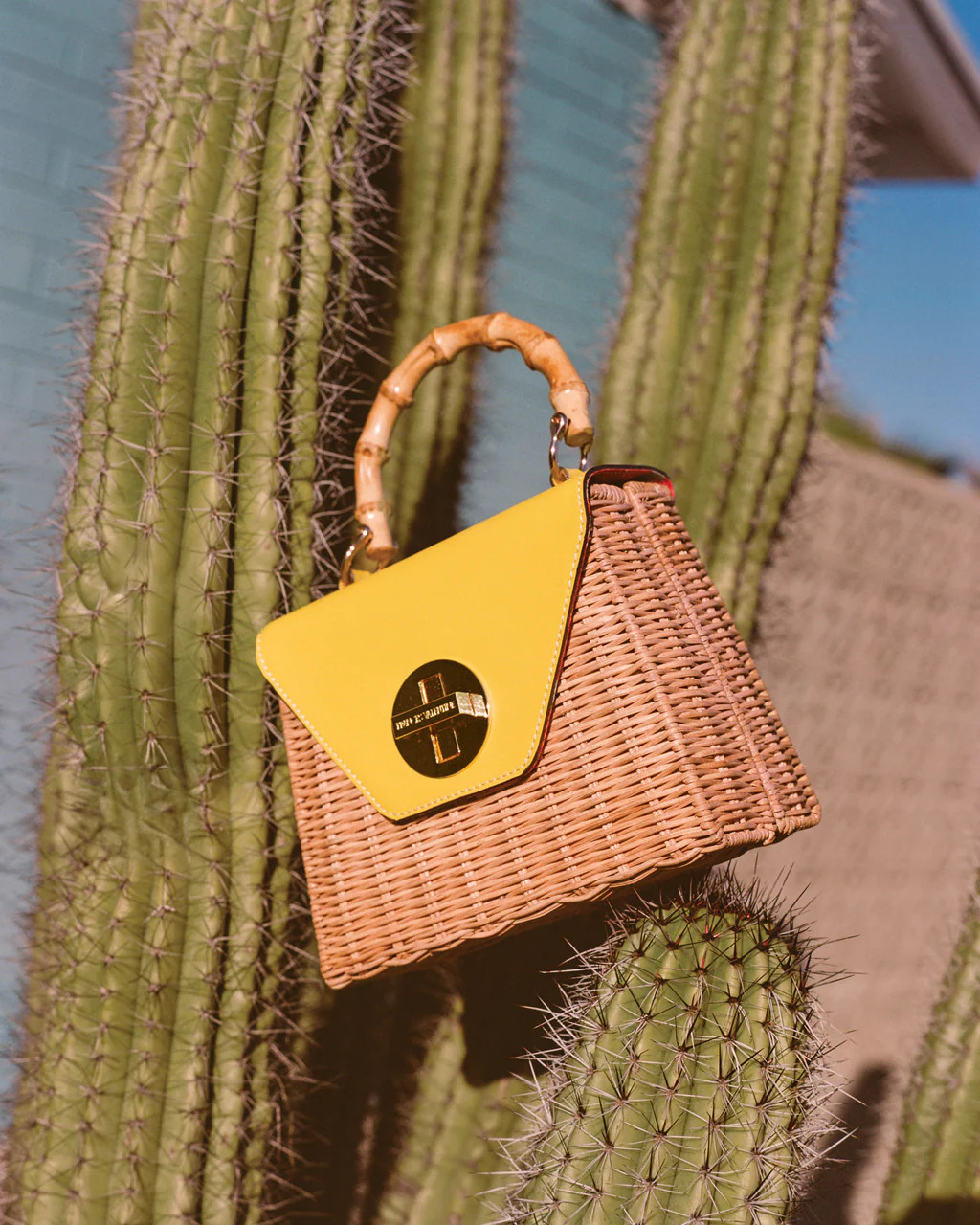 Mini Midge Basket - Yellow | Frances Valentine