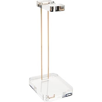 russell+hazel Acrylic Headphones Stand, Office Accessories, Clear, with Gold Hardware, 4” x 5... | Amazon (US)