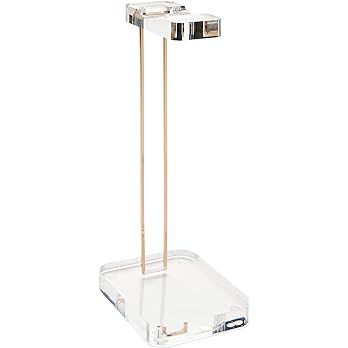 russell+hazel Acrylic Headphones Stand, Office Accessories, Clear, with Gold Hardware, 4” x 5... | Amazon (US)