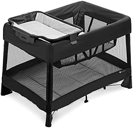 4moms Breeze Plus Portable Playard with Removable Bassinet and Baby Changing Station, Easy One-Hande | Amazon (US)