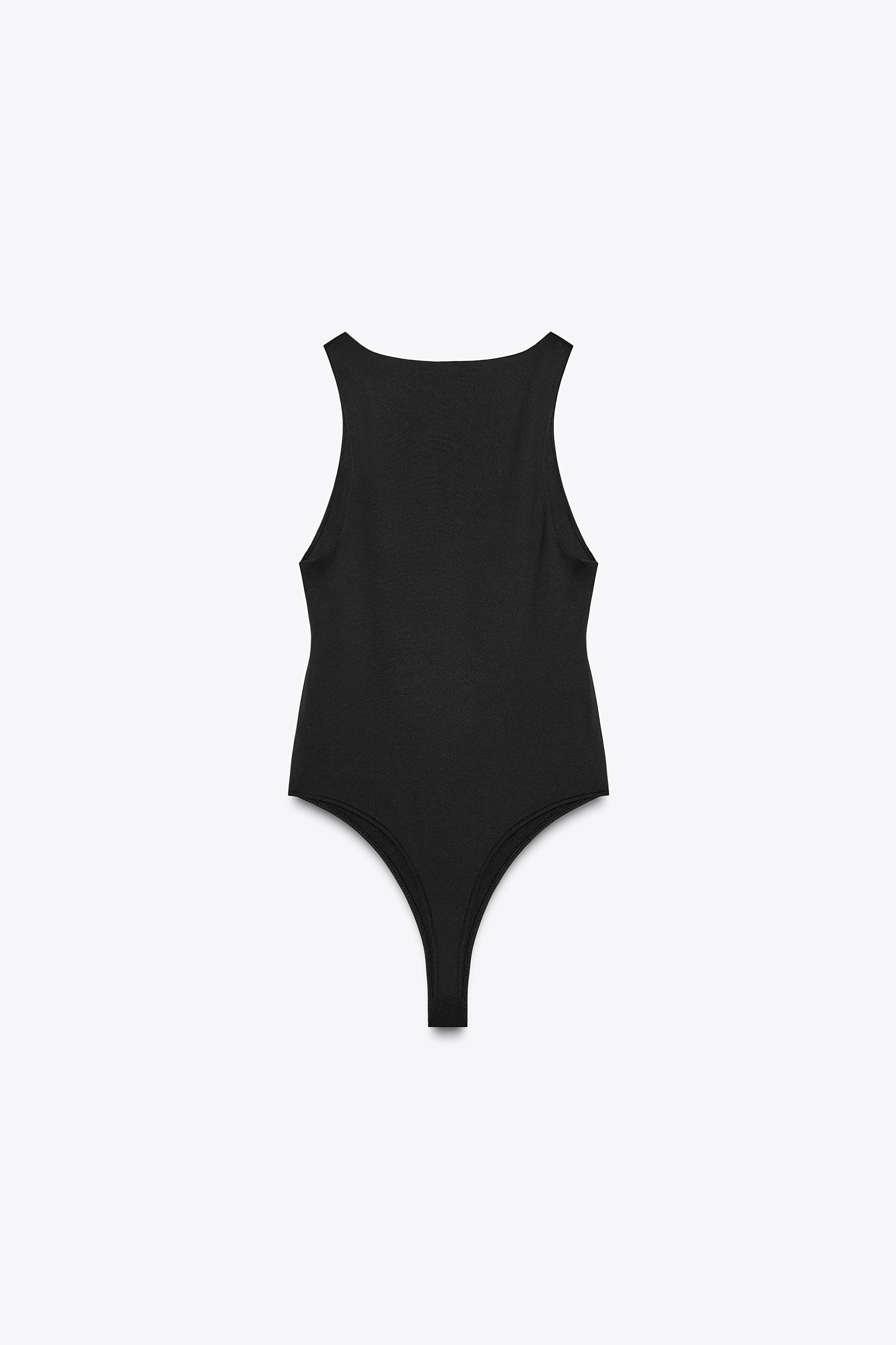 POLYAMIDE HALTER BODYSUIT | Zara UK