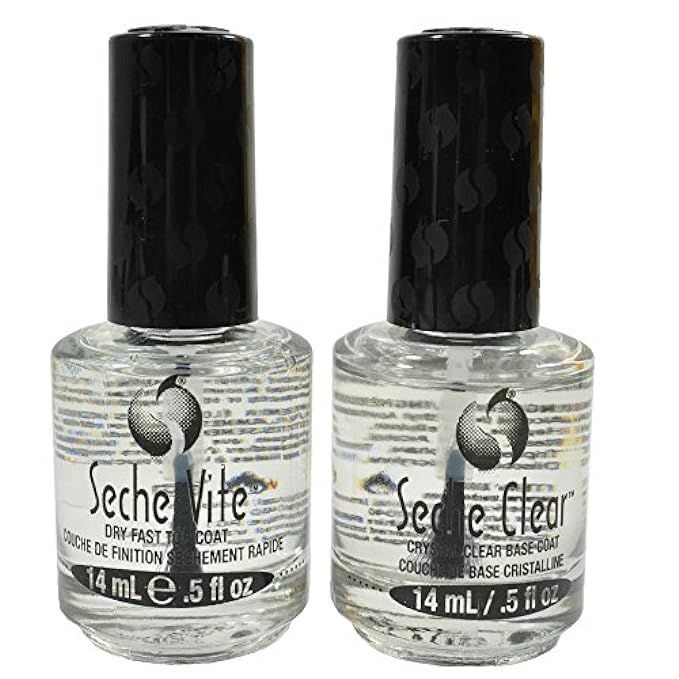 Seche Vite Dry Fast Top Coat/Seche Clear Crystal Clear Base Coat Duo [Misc.] | Amazon (US)