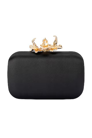 olga berg Adele Orchid Lock Clutch in Black from Revolve.com | Revolve Clothing (Global)
