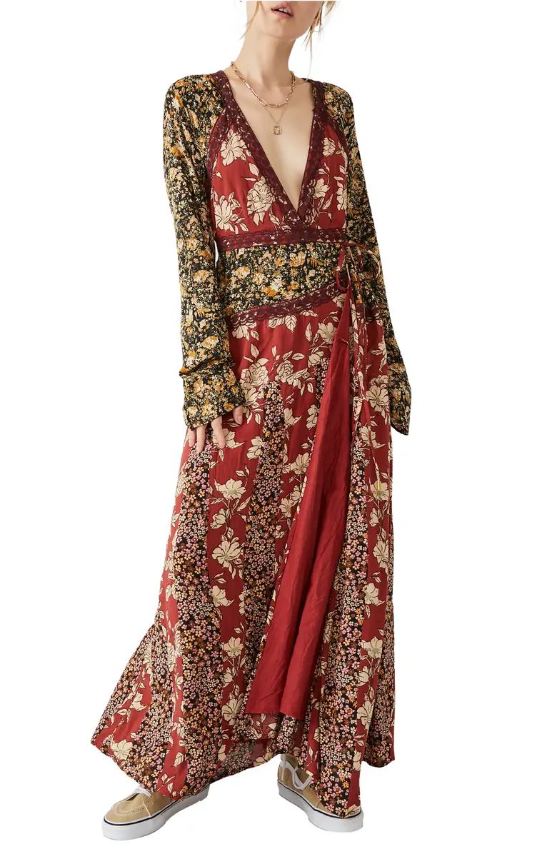 Free People Tilda Mixed Floral Long Sleeve Maxi Dress | Nordstrom | Nordstrom