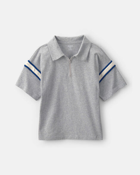 Boys Striped Polo Shirt - Grey/Navy Blue - OshKosh B'gosh | Carter's | Carter's Inc