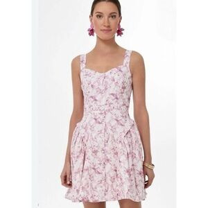 Hyacinth House Pink Abstract Floral Rosemary Mini floral Dress NEW | Poshmark