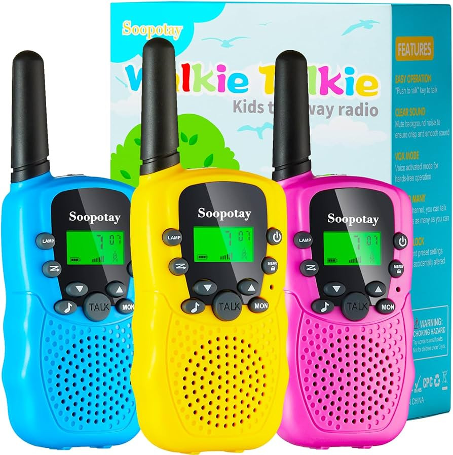 Walkie Talkies for Kids, Walkie Talkie Toys for Girls Boys, for Grandkids, Built-in Flashlight, B... | Amazon (US)