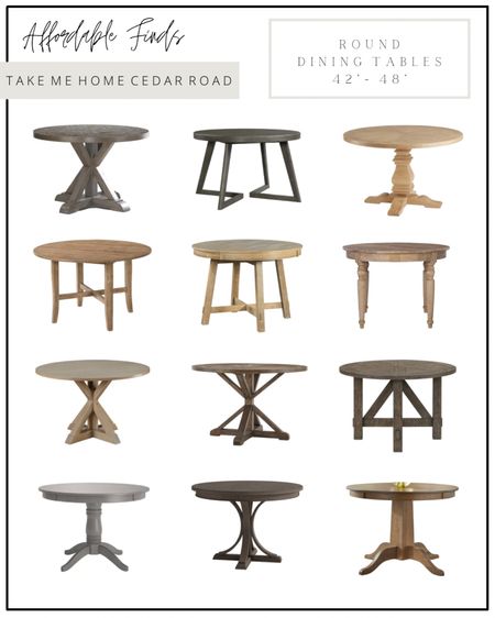 Dining table, round dining table, wood dining table, dining room , kitchen table, small dining table, pedestal table 

#LTKhome #LTKsalealert