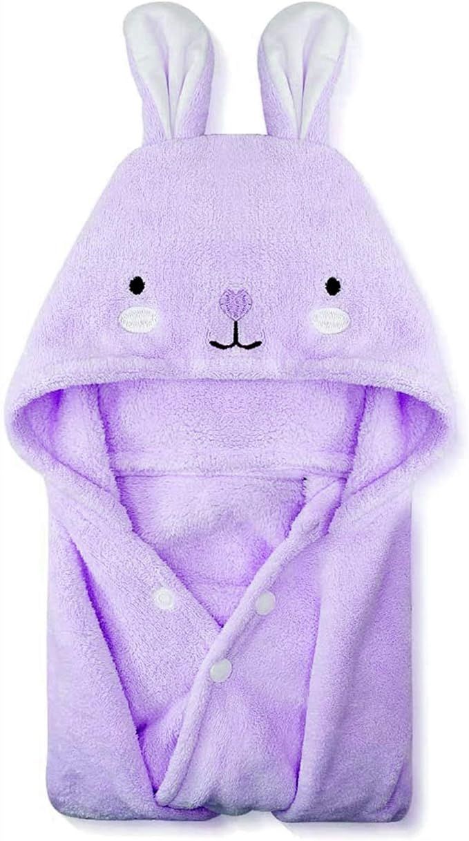 Toddler Hooded Bath Towel Ultra Soft Towel Highly Absorbent Bathrobe Blanket Baby Shower Gifts fo... | Amazon (US)