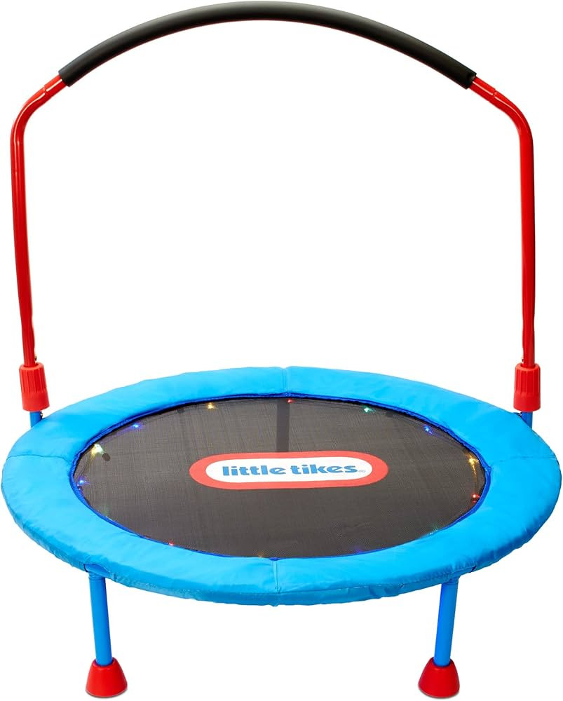Little Tikes Light-Up 3-foot Trampoline with Folding Handle for Kids Ages 3 to 6 | Amazon (US)