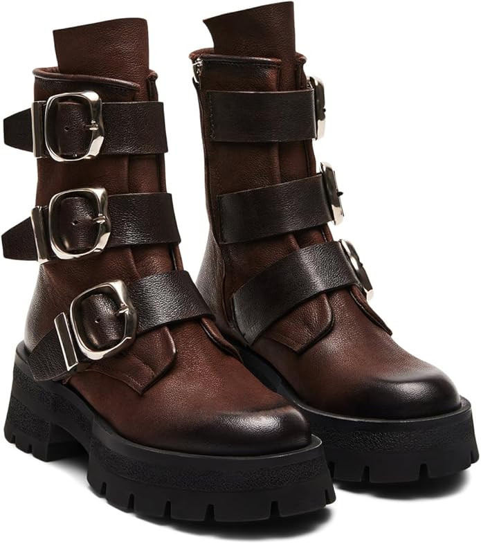 Steve Madden Women's Roland Motorcycle Boot | Amazon (US)