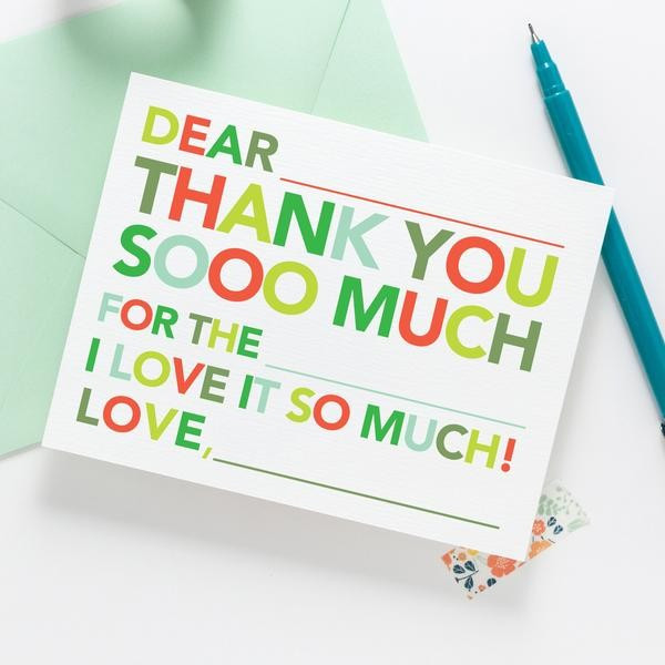 Holiday Fill In Thank You Notes | Joy Creative Shop