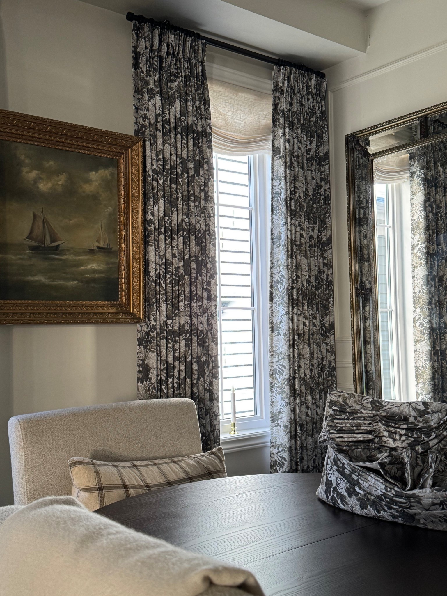 Layered in texture and timeless charm — these beautiful tapestry-inspired curtains and relaxed Roman shades from Two Pages bring warmth, softness, and quiet luxury to every corner of the home. @twopageshome #twopageshome

Each piece is custom-made to your exact measurements, thoughtfully designed to blend artistry with everyday living. From the gentle drape of fabric to the handcrafted details, Two Pages transforms windows into moments of beauty.