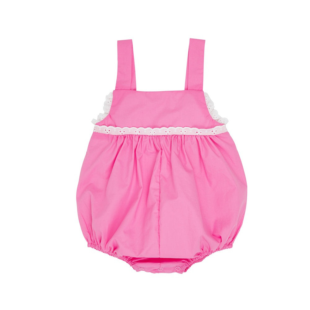 Bitsy Bubble - Hamptons Hot Pink with Worth Avenue White Eyelet | The Beaufort Bonnet Company