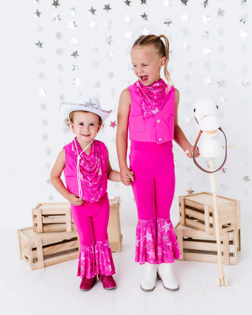 Malibu Cowgirl 3 Piece Bell Bottom Set | Bums & Roses