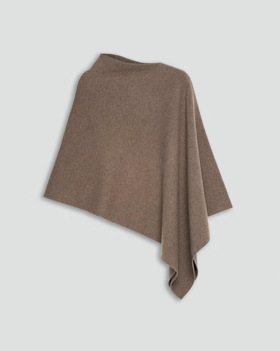 Felted Wool-Cashmere Draped Poncho | Theory | Theory UK