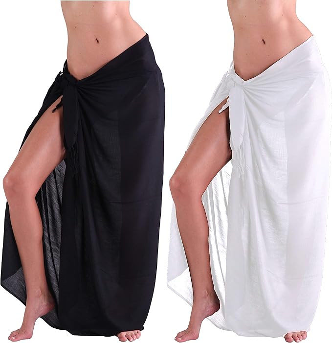 INGEAR Sarong Bathing Suit Cover Up for Women – Long Pareo Beach Wraps, Swimsuit Coverup Skirt,... | Amazon (US)