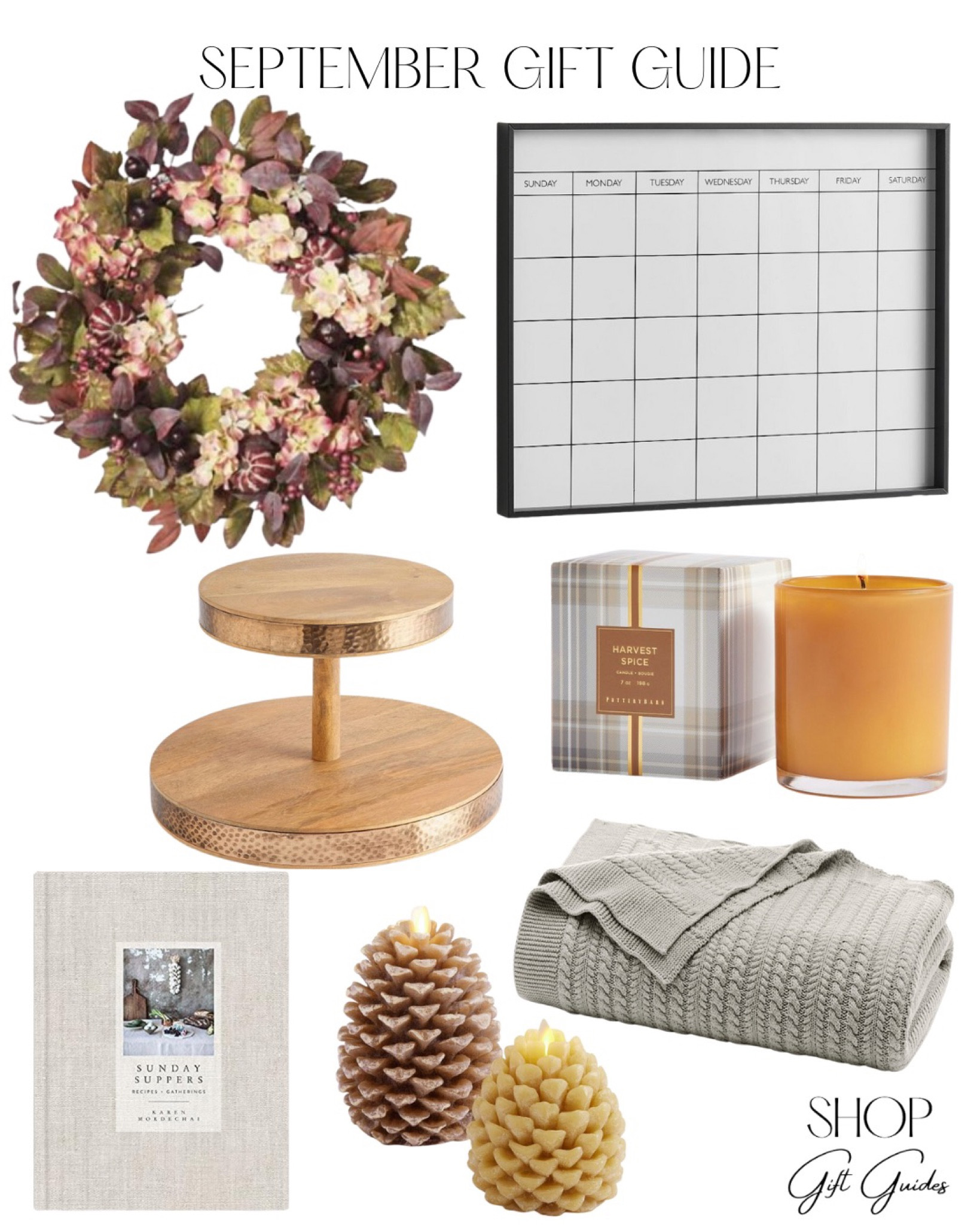 September gift guide: for home 

Fall gift ideas, fall scents, fall decor, fall wreaths, family calendar, throw blankets 

#LTKfamily #LTKSeasonal #LTKhome