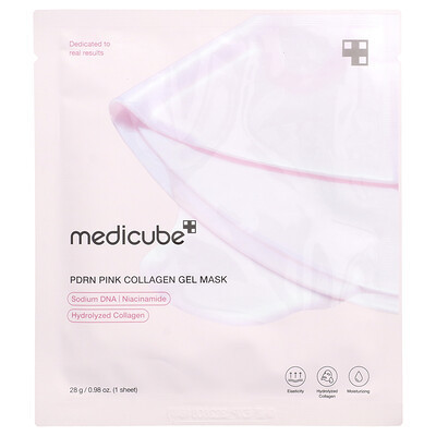 Medicube, PDRN Pink Collagen Gel Beauty Mask, 1 Sheet, 0.98 oz (28 g) | iHerb