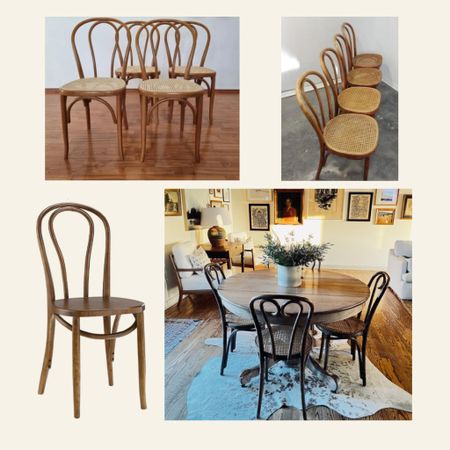 Bentwood Cane seat dining chairs 🫶
